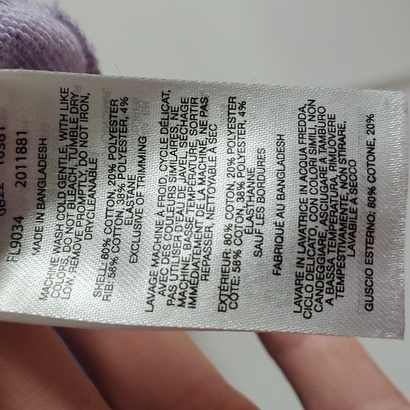 Columbia Womens French Terry Hoodie in Purple size Large - Picture 4 of 9